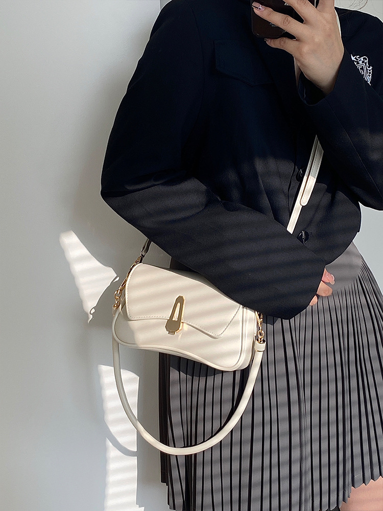 MZ Women's Retro Black Mini Square Handbag Shoulder Bag Crossbody - Image 4