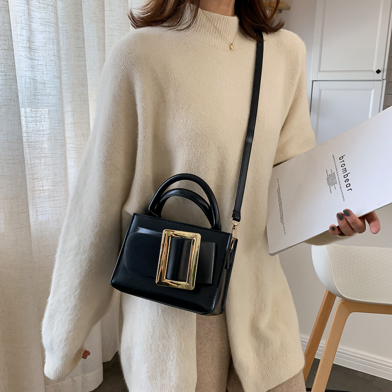 New Retro Crossbody Mini Bag Women 2023 Korean Style Solid Color Small Square Shoulder Bag - Image 3