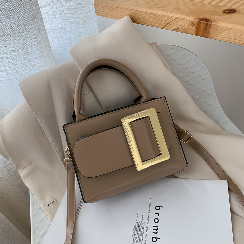 New Retro Crossbody Mini Bag Women 2023 Korean Style Solid Color Small Square Shoulder Bag