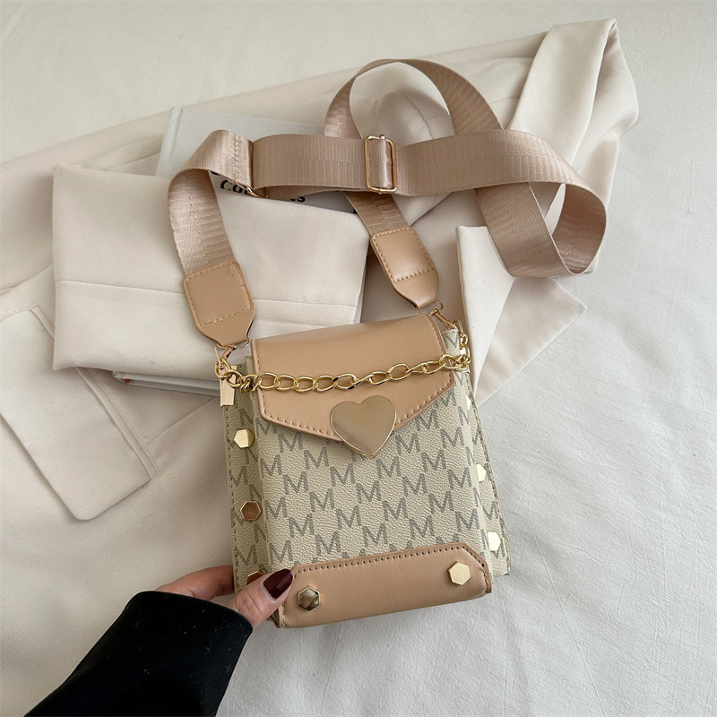 Women's Summer Phone Bag with Chain Korean Style Simple Small Square Bag Fashionable Versatile Casual Shoulder Crossbody Bag - Image 2