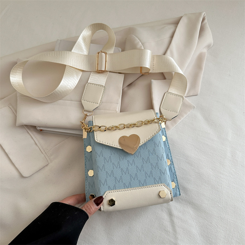 Women's Summer Phone Bag with Chain Korean Style Simple Small Square Bag Fashionable Versatile Casual Shoulder Crossbody Bag - Image 4