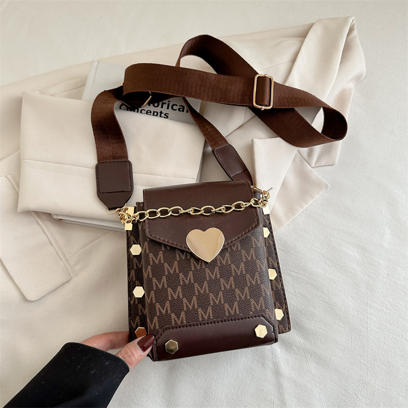 Women's Summer Phone Bag with Chain Korean Style Simple Small Square Bag Fashionable Versatile Casual Shoulder Crossbody Bag - Image 3