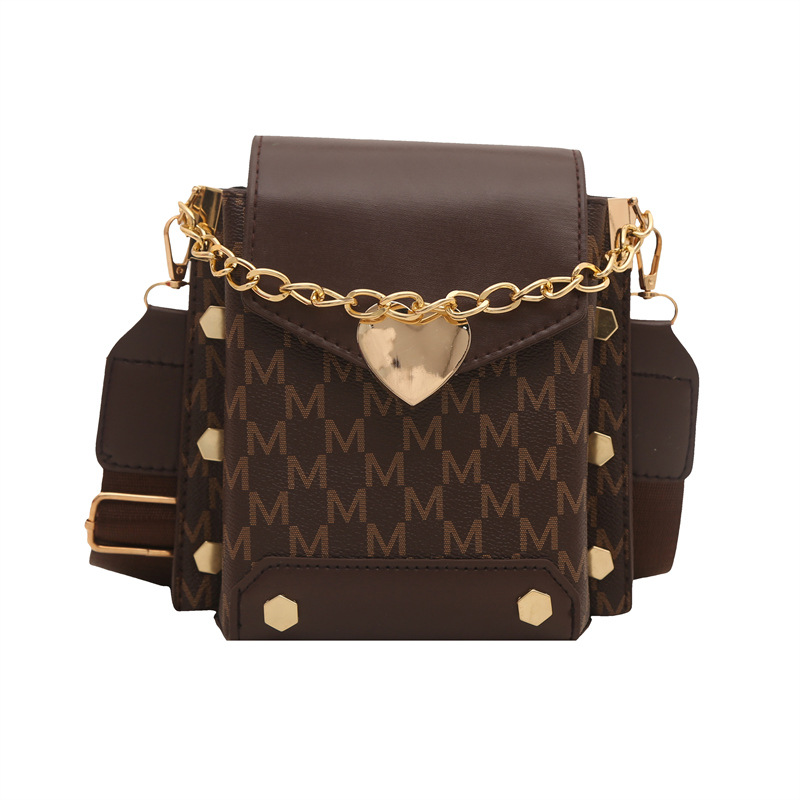 Women's Summer Phone Bag with Chain Korean Style Simple Small Square Bag Fashionable Versatile Casual Shoulder Crossbody Bag - Image 5